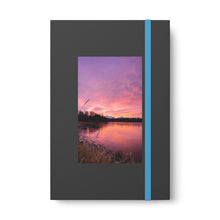 Load image into Gallery viewer, Rose Mountain Reflection–FadeColor Contrast Notebook - Ruled