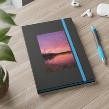 Load image into Gallery viewer, Rose Mountain Reflection–FadeColor Contrast Notebook - Ruled