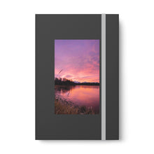 Load image into Gallery viewer, Rose Mountain Reflection–FadeColor Contrast Notebook - Ruled