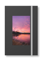 Load image into Gallery viewer, Rose Mountain Reflection–FadeColor Contrast Notebook - Ruled